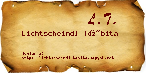 Lichtscheindl Tábita névjegykártya